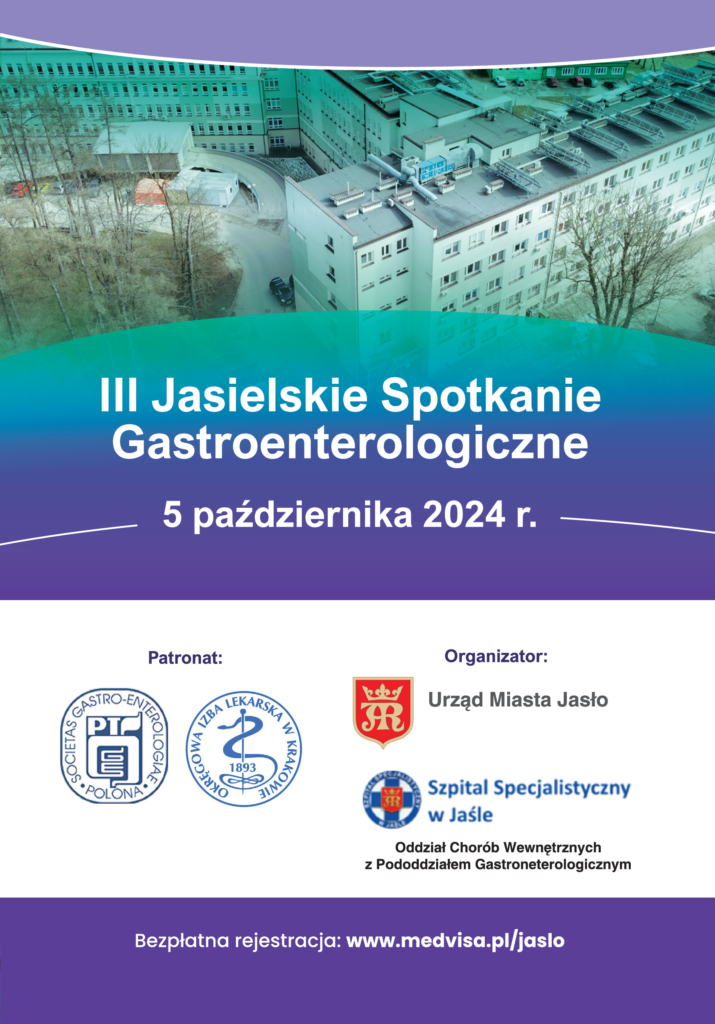 III Jasielskie Spotkanie Gastroenterologiczne ulotka informacyjne