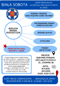 „Biała sobota” w Szpitalu specjalistycznym w Jaśle.