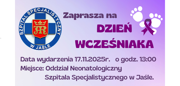 Dzień wcześniaka w Szpitalu Specjalistycznym w Jaśle